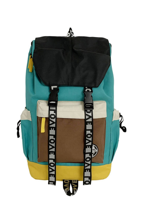 New Color Matching Backpack Fashion Outdoor Travel Bags Men Women Personality Middle Junior High School Student Schoolbags