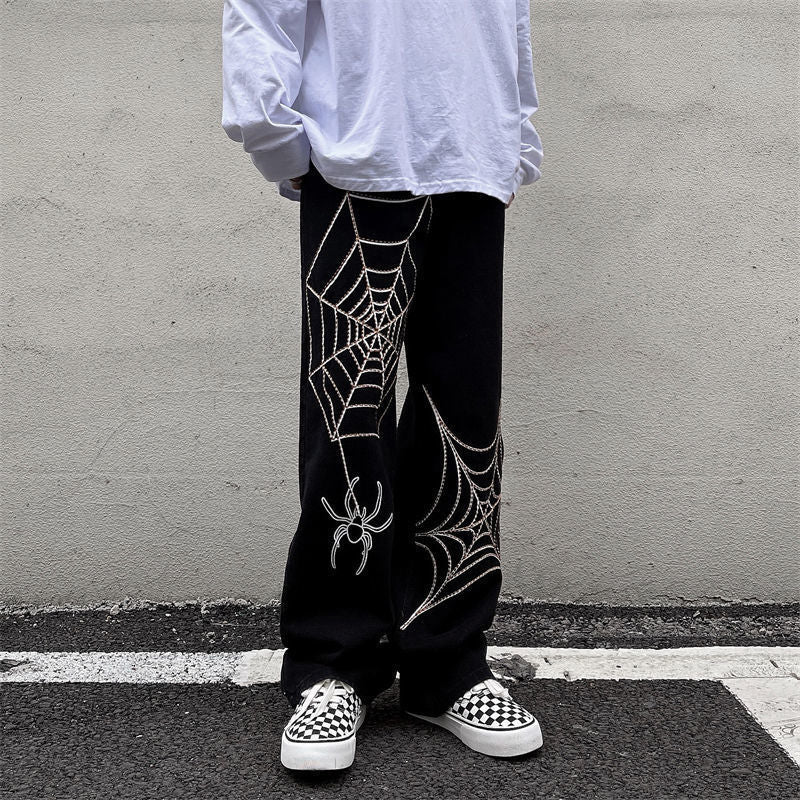 Wide Leg Track Pants Loose Straight Casual Pants