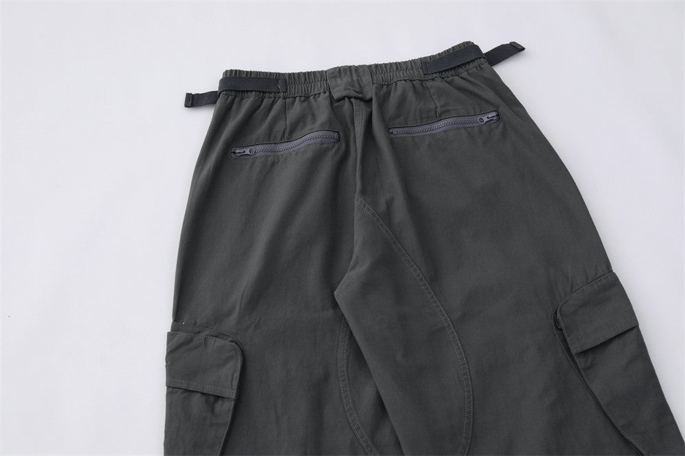 Stylish Multi-pocket Straight Cargo Pants Male