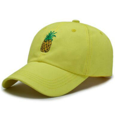 Embroidered Pineapple Baseball Cap Adjustable Cotton