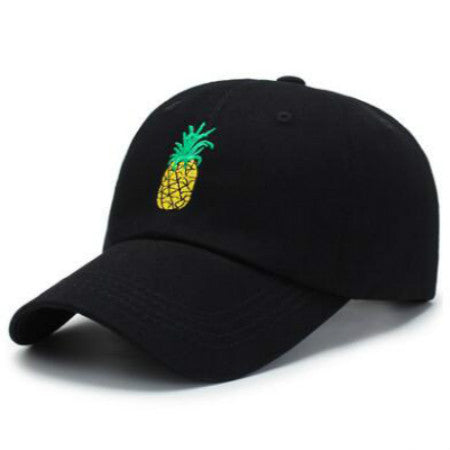 Embroidered Pineapple Baseball Cap Adjustable Cotton