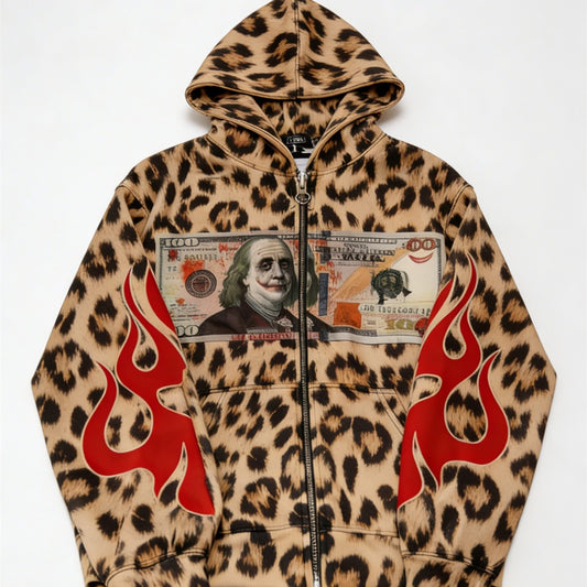 Fashion Casual Printed Polyester Sweater