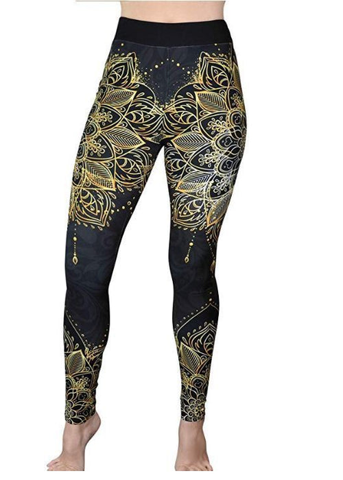 Printed High Waist High Elastic Running Fitness Sports Yoga Pants