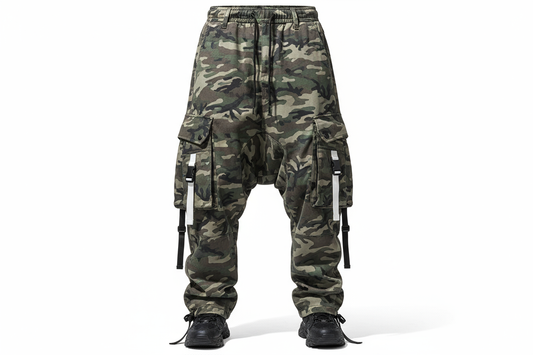 Camo Cargo Pants Man Oversized Casual High Street Harem Pants Man Loose Harajuku Outdoor Sports Wide Leg Trousers Men Streetwear