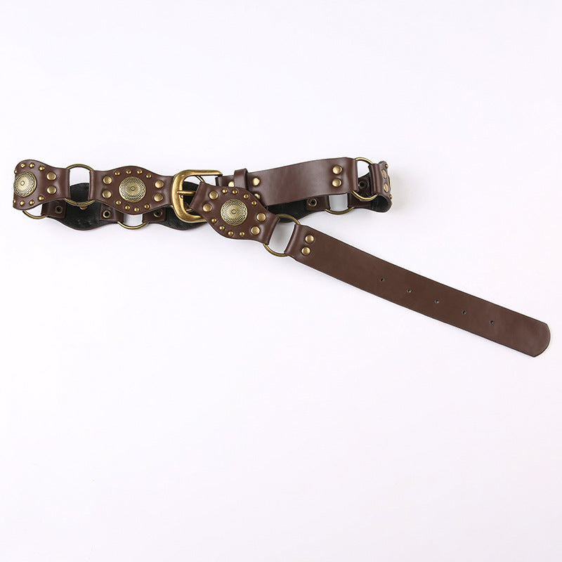 Featured Versatile Retro Buckle Belt Cool Strap Design Accessories