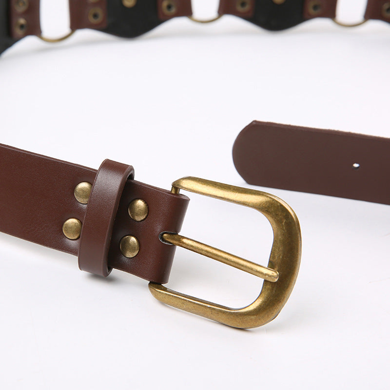 Featured Versatile Retro Buckle Belt Cool Strap Design Accessories