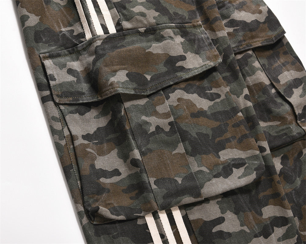 American Street Camouflage Cargo Pants Male