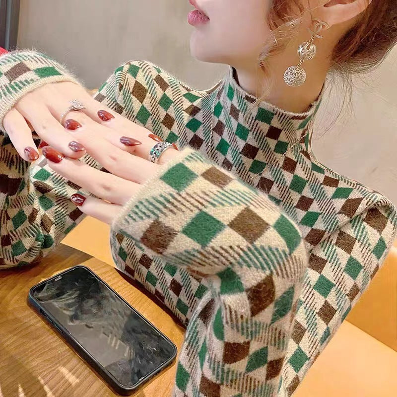Mock Neck Sweater Bottoming Shirt