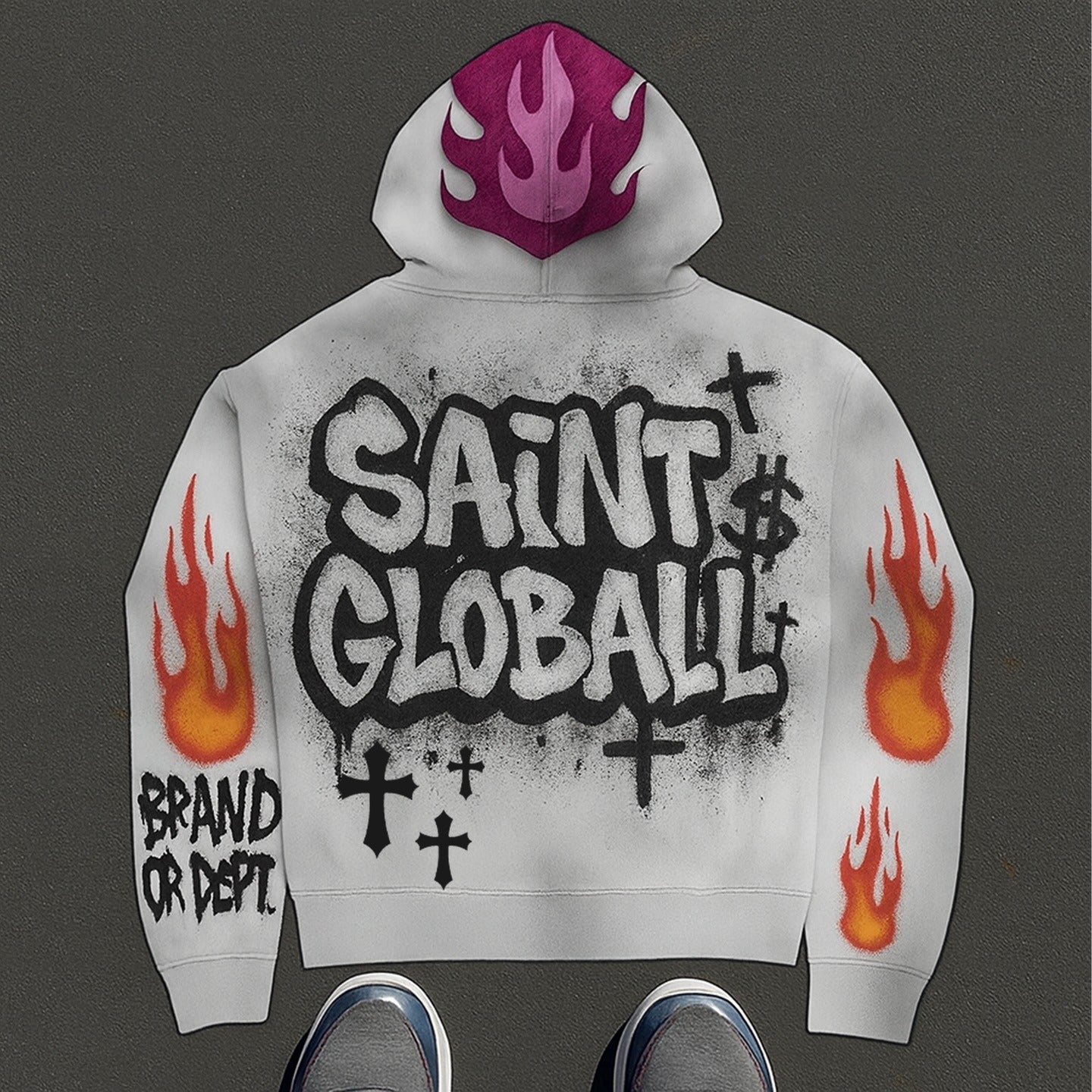 Fashion Casual Printed Polyester Sweater