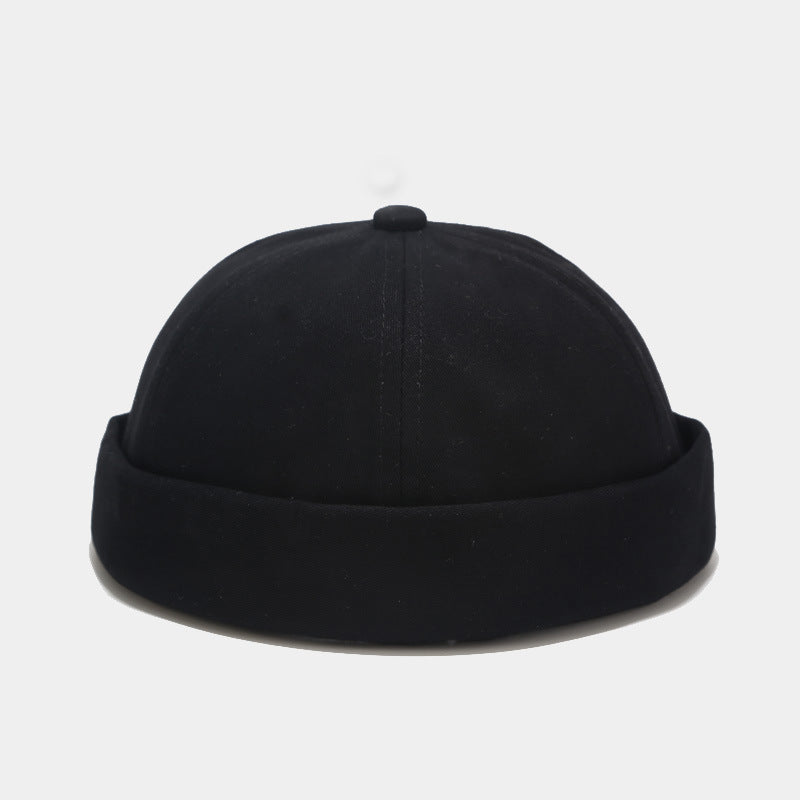 Cotton Retro Solid Color Light Board Landlord Hat Men