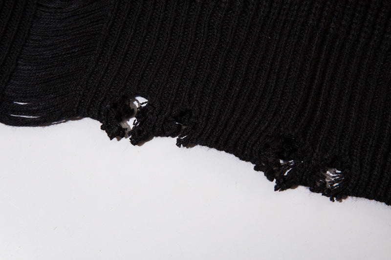 Retro Street Niche Tide Brand Dark Sweater