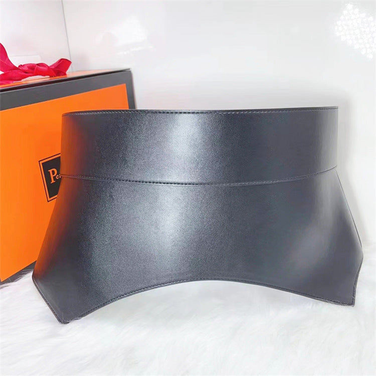 Wide Waist Seal Cowhide Leather Fashion Women's Accessories