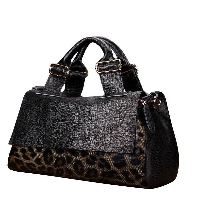 New Western Leopard Pattern Handbag For Women