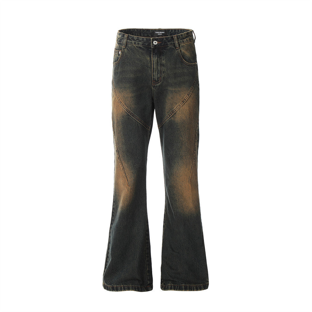 Fashion Horn Denim Trousers Men