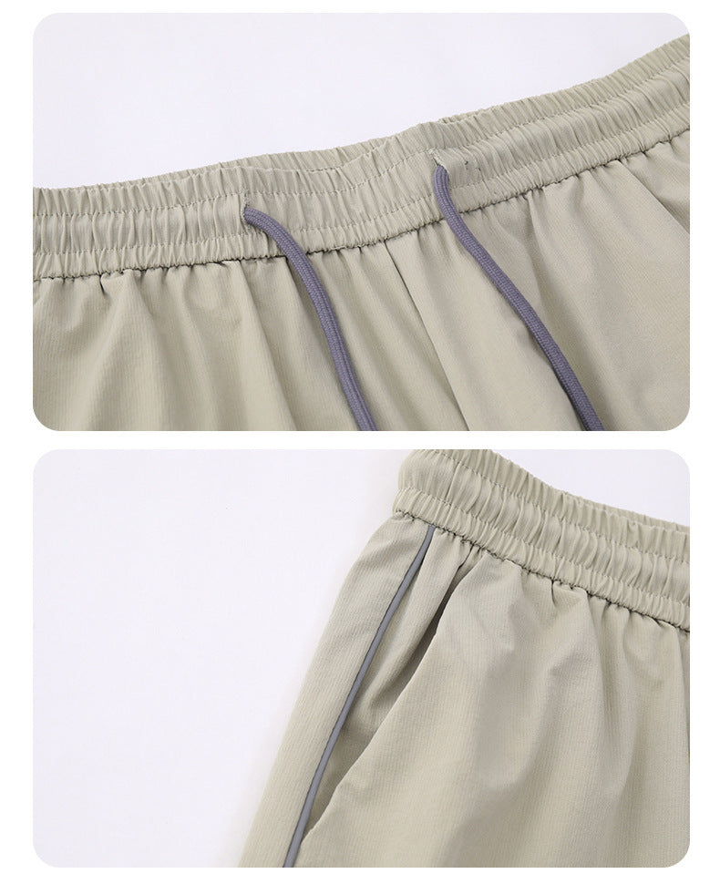 Mop Pants Women's Loose Casual Pleated Paratrooper Pants