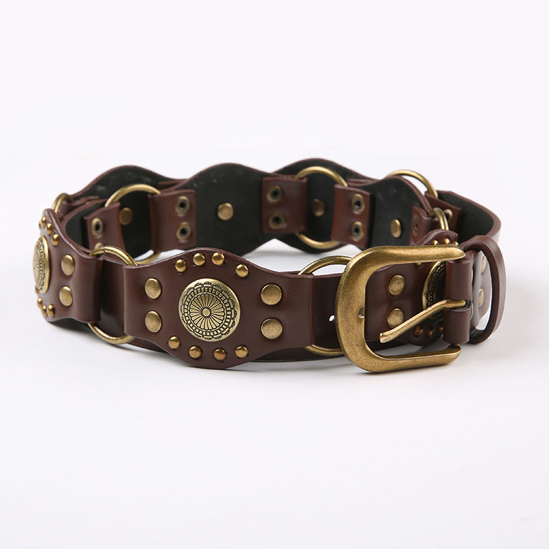 Featured Versatile Retro Buckle Belt Cool Strap Design Accessories