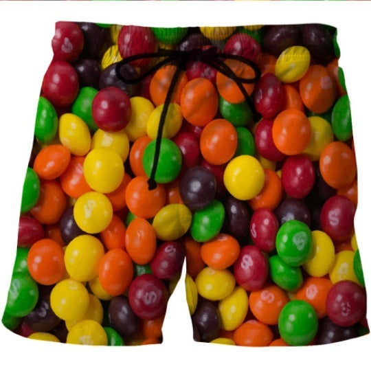 3D Digital Printing Plus Size Shorts Men