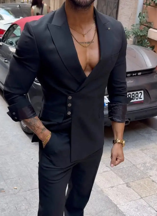 Men's Fashion Single-Breasted Casual Jacket